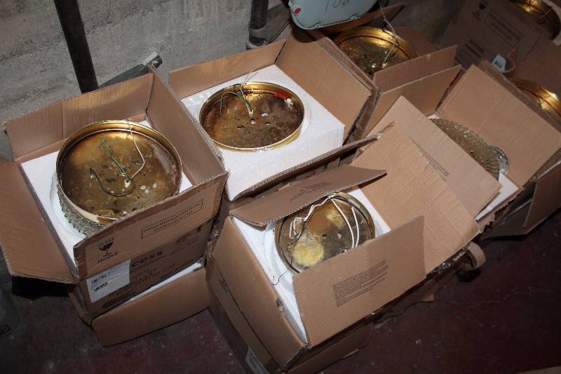 lot 30 image: 5 Box Lot of Various Light Fixtures, Approx. 11 Wide, First Come, First Serve