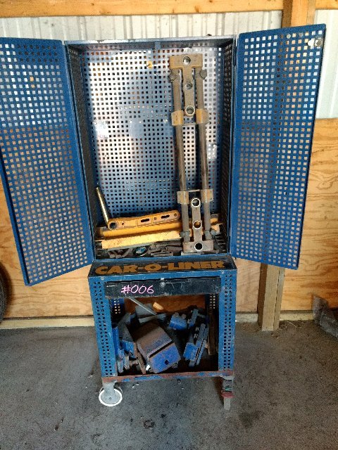 lot 6 image: Car-O-Liner Frame Rack Cabinet With Contents