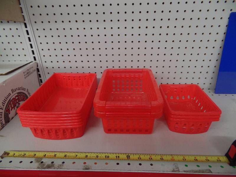 Red baskets