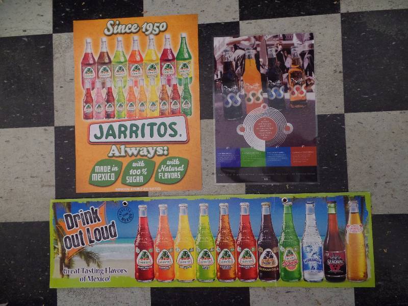 Jarritos and Fest Soda Signs