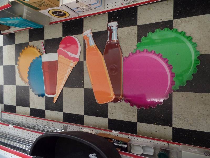 Soda, Ice Cream, Bottle Cap & metal sign