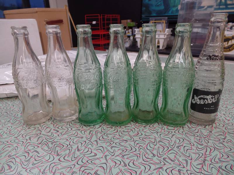 lot 48 image: Glass soda bottles