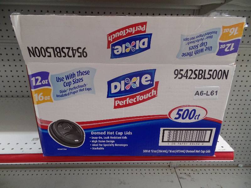 lot 61 image: Dixie hot cup lids