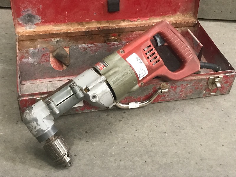 lot 3 image: Milwaukee Heavy Duty Right Angle Dr...