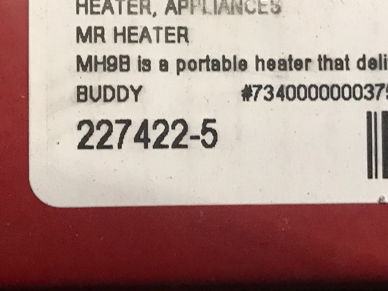 lot 16 image: Mr. Heater LP-Gas Gish House Heater...