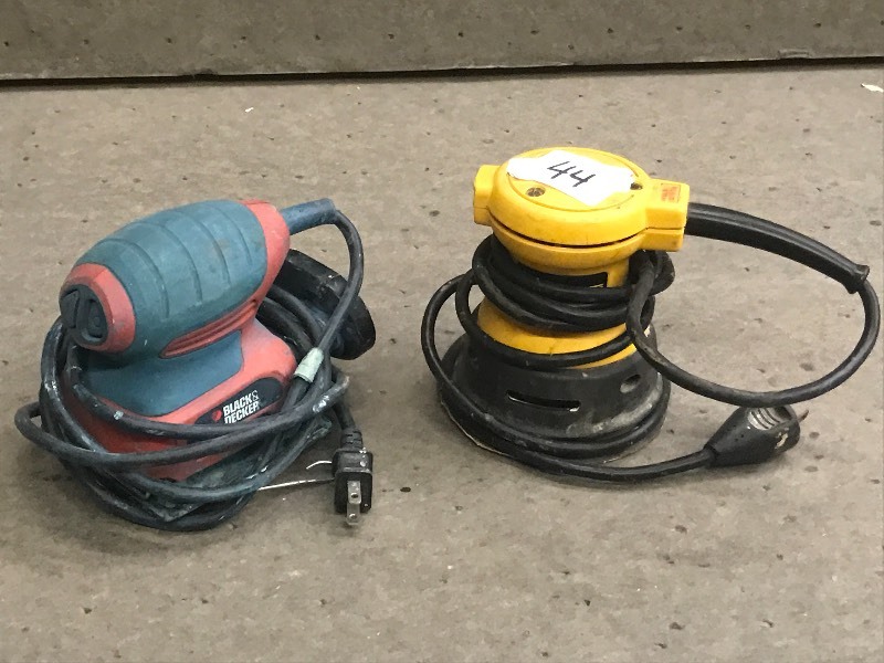 lot 44 image: (1) Black & Decker & (1) DeWalt Pal...