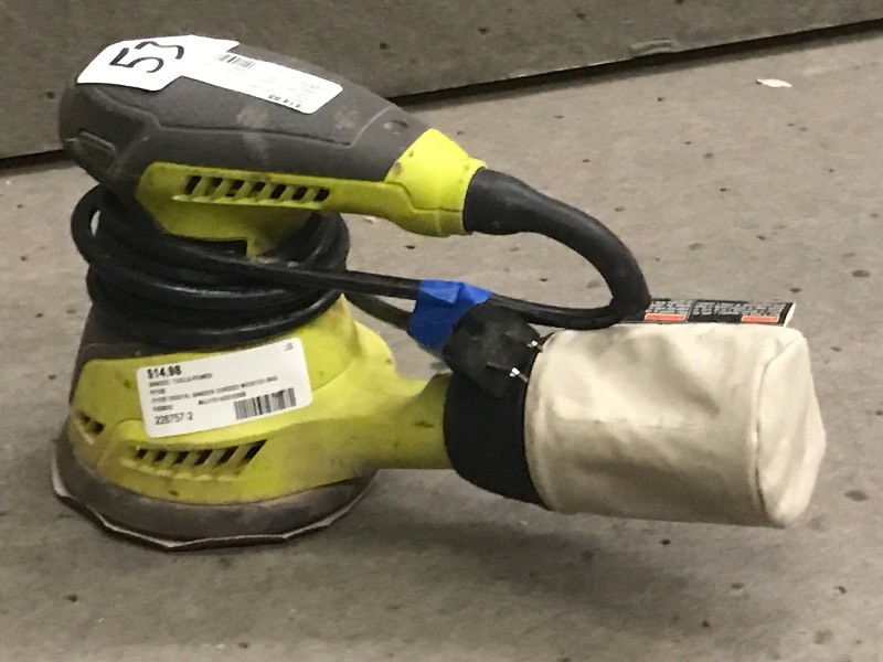 lot 53 image: Ryobi 115Volt Palm Sander ...