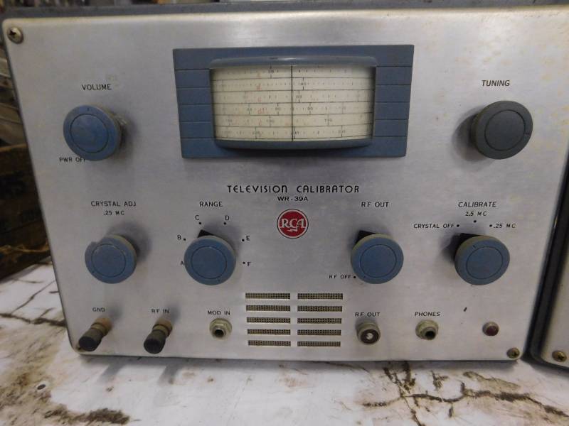 lot 9 image: RCA Television Calibrator WR-39A & RCA Television Sweep Generator WR-59A