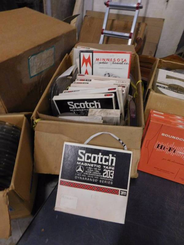 lot 11 image: Misc. Lot of Soundcraft Recording Tapes & Reels