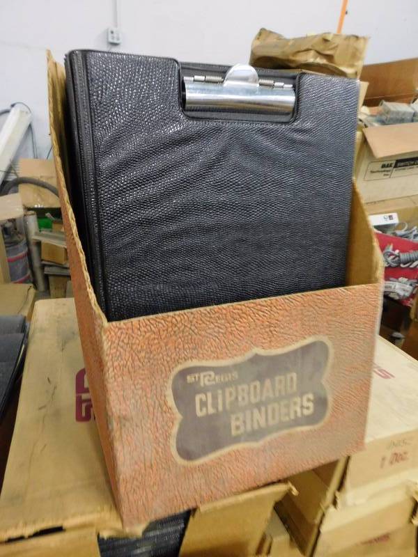 lot 50 image: Pallet Lot of Vintage Electronics Manuals and Clipboard Binders