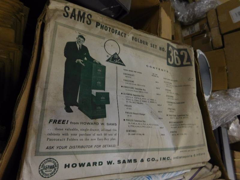 lot 54 image: Pallet Lot of Vintage Electronic Repair Manuals