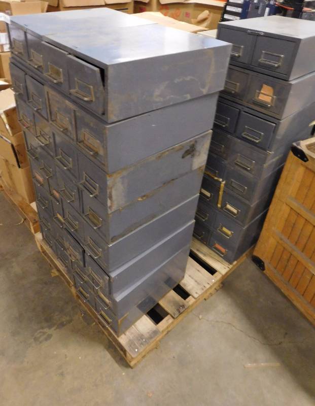lot 59 image: Stackable Metal Storage Drawers