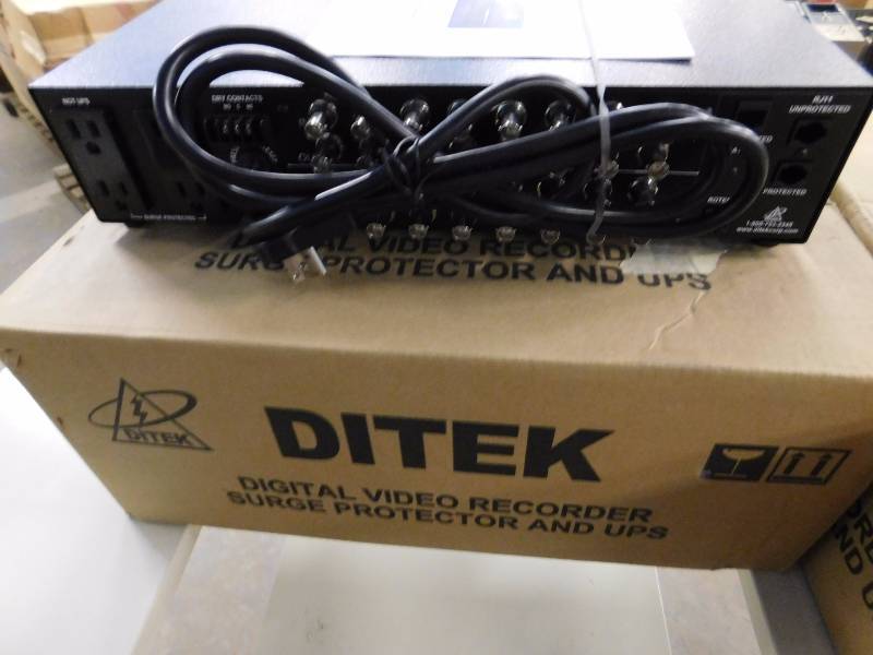 lot 65 image: 2 NEW Ditek DRP16 DVR Surge Protector & UPS