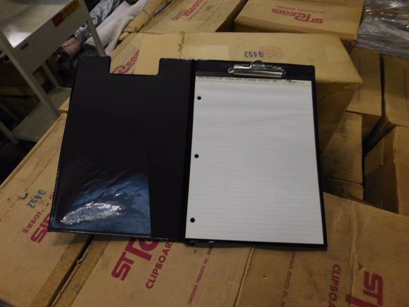 lot 66 image: Pallet Lot of St. Regis Clipboard Binders