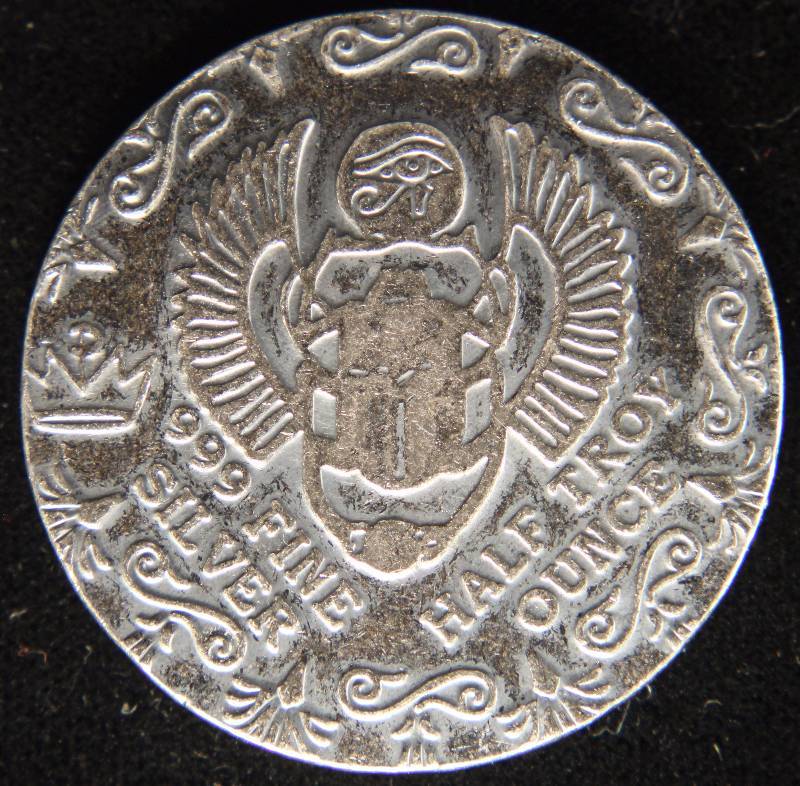 12 TROY OZ. .999 FINE SILVER EGYPTIAN PHARAOH