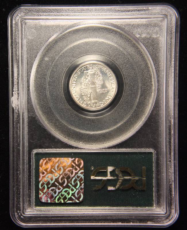 1941-D MERCURY SILVER DIME MS66FB HIGH GRADE PCGS COIN