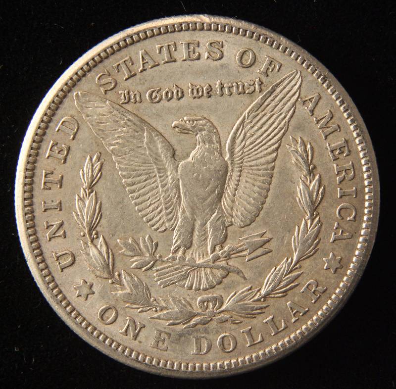 1921 MORGAN SILVER DOLLAR AU