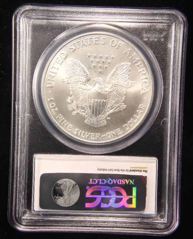 1995 AMERICAN SILVER EAGLE 1 TROY OZ. .999 FINE SILVER GEM BU PCGS