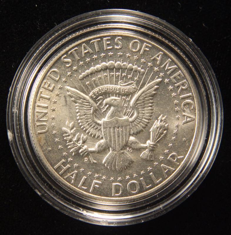 1964-D KENNEDY SILVER HALF DOLLAR BU UNC IN AIRTITE