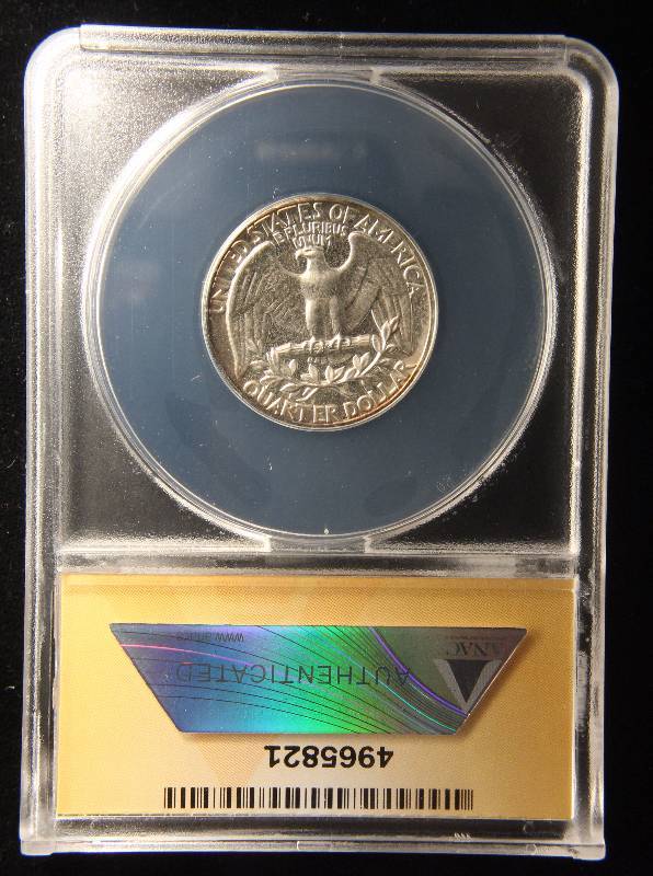 1962 PROOF WASHINGTON SILVER QUARTER PF67 ANACS