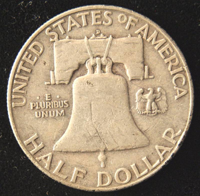1953-D FRANKLIN SILVER HALF DOLLAR