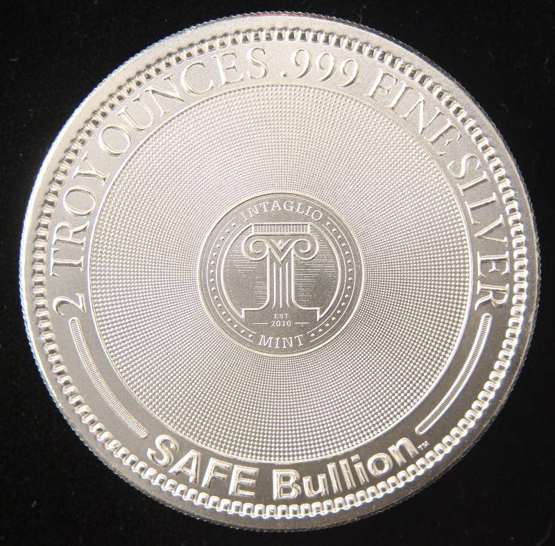 2 TROY OZ. .999 FINE SILVER 2016 SAFE BULLION SCREAMING EAGLE