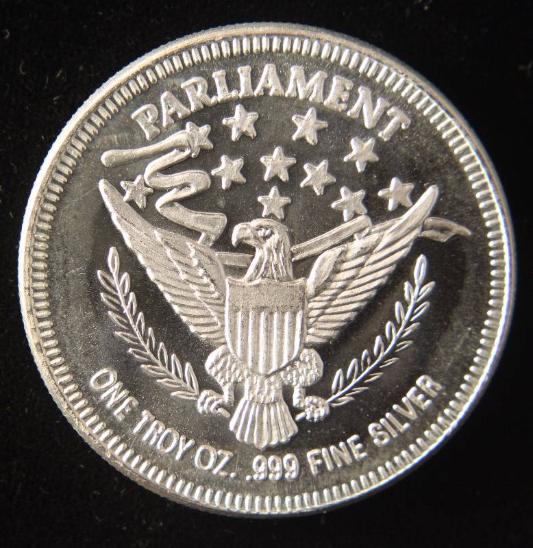 1 TROY OZ. .999 FINE SILVER MORGAN DOLLAR DESIGN