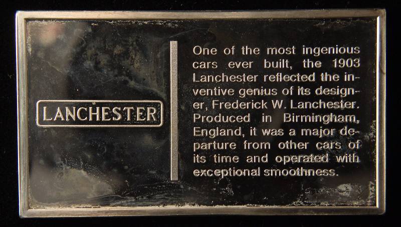 VINTAGE 1903 LANCHESTER AUTO 1000 GRAINS (2.08 TROY OZ.) STERLING SILVER BAR