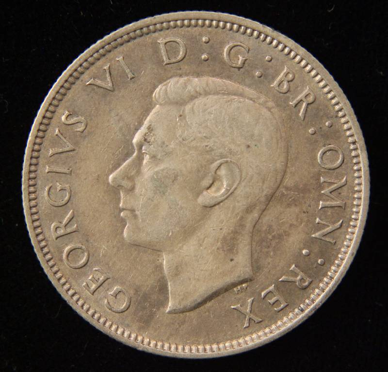1939 GREAT BRITAIN FLORIN TWO SHILLINGS (11.3 grams - 50% silver)