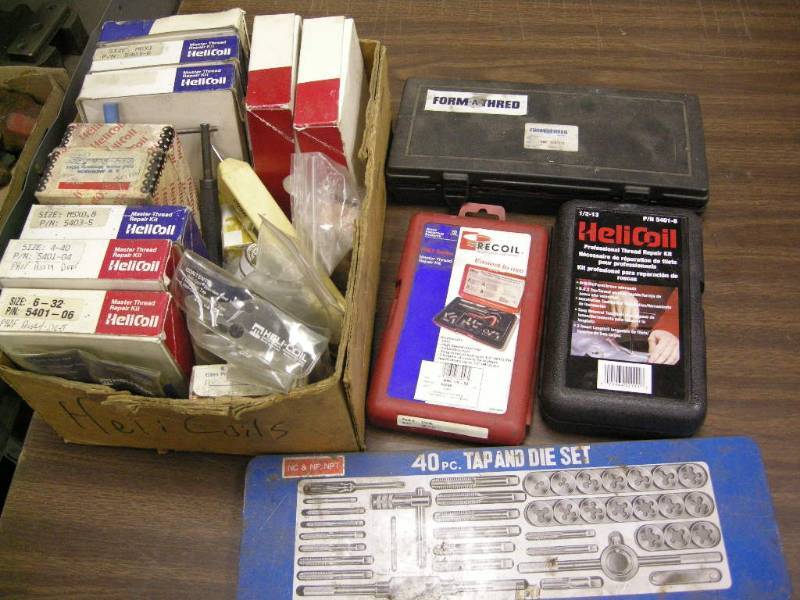 lot 38 image: Helicoil Repair Kits - Tap-n-die Set