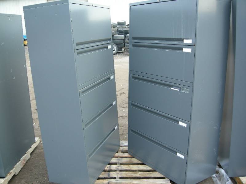 lot 210 image: Two Commercial Office Specialty Lateral File Cabinets