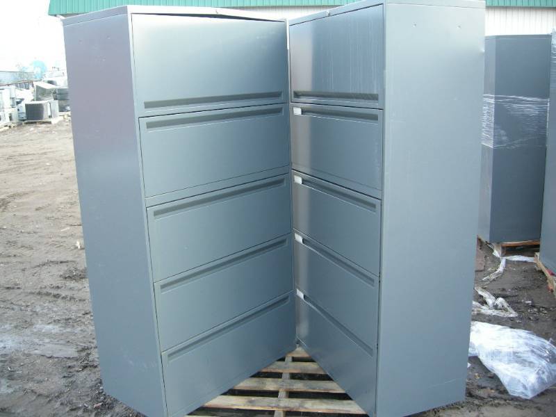 lot 214 image: Two Commercial Office Specialty Lateral File Cabinets