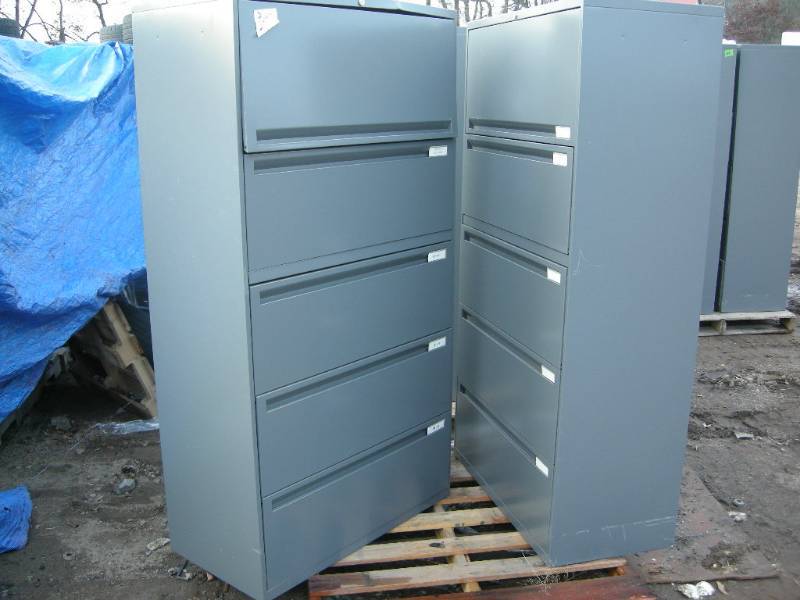 lot 216 image: Two Commercial Office Specialty Lateral File Cabinets