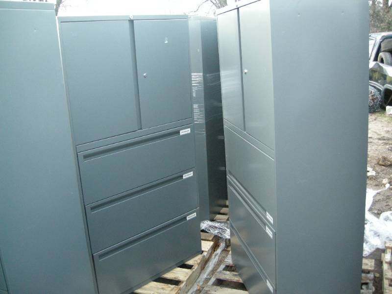 lot 221 image: Two Commercial Office Specialty Lateral File Cabinets