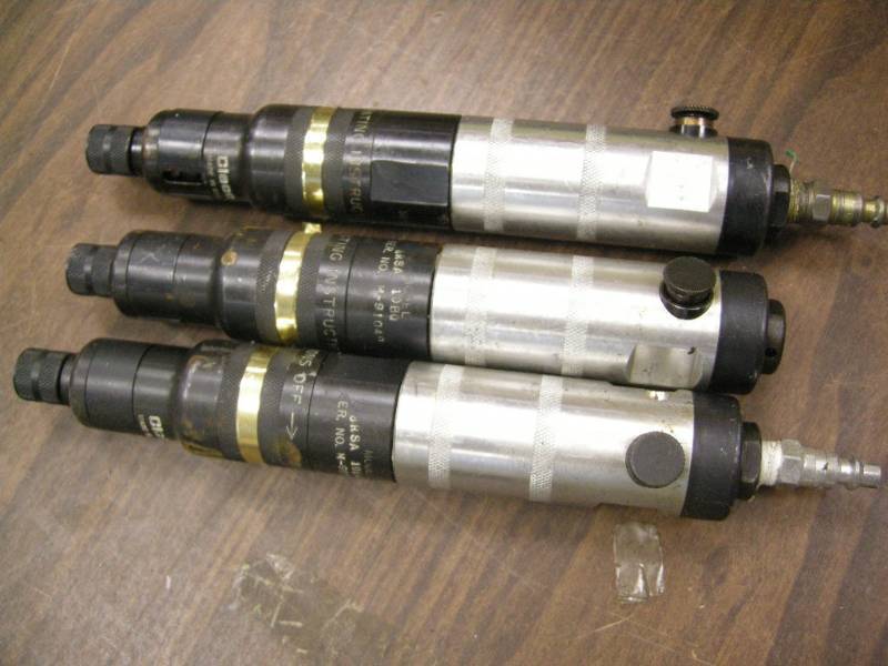 lot 307 image: 3 Cleco Pneumatic In-Line ScrewNut Drivers