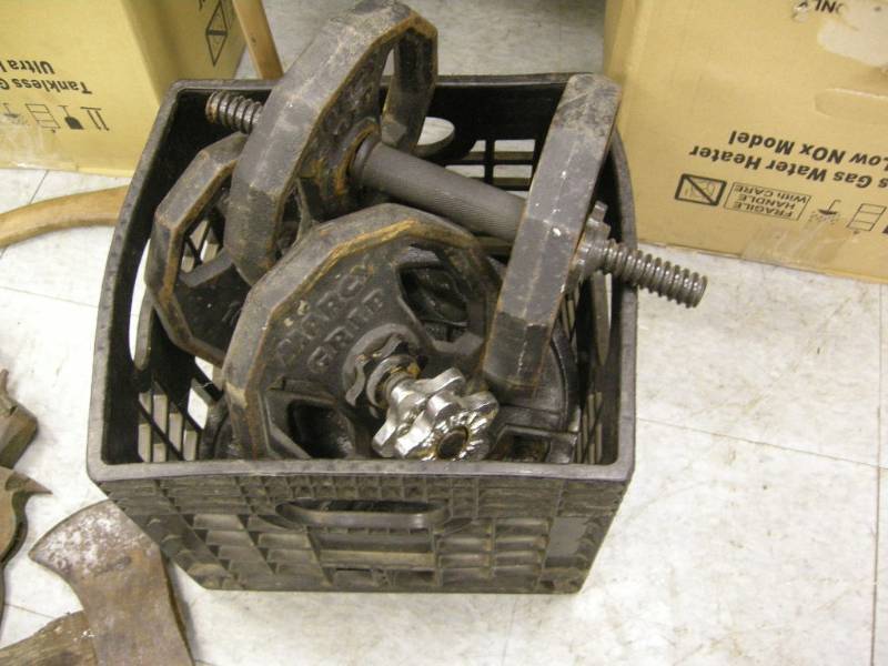 lot 316 image: Cast Iron Dumbbell Weights