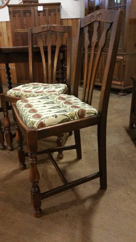 (4) Antique Carved Chairs