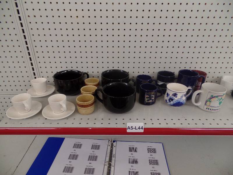 Assorted Coffee and Tea Cups 16 total