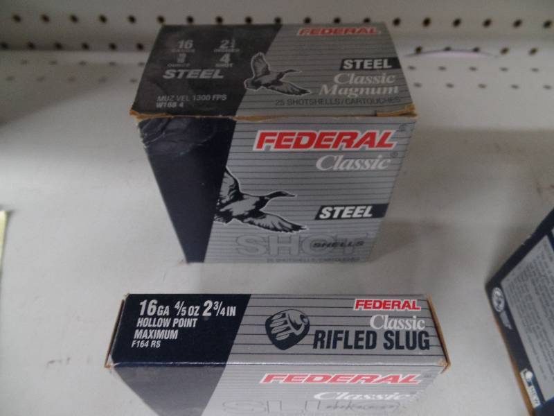 30 Rounds 16ga Federal Shells 25 Classic, 5 Slugs