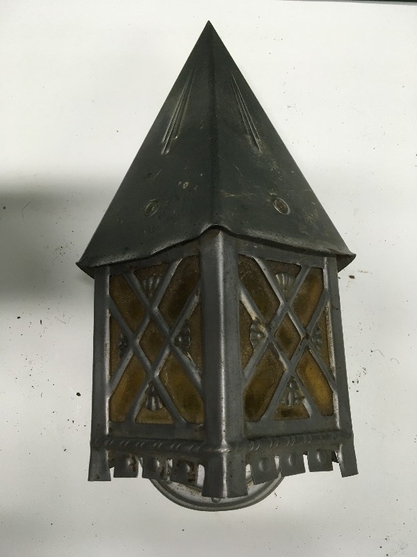 Metal & Glass Wall Light
