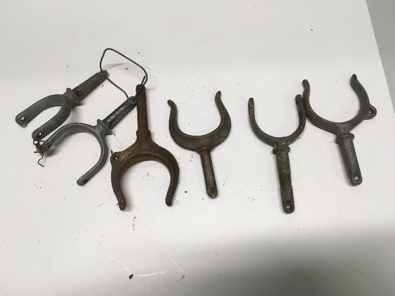 Vintage Metal Oar Brackets