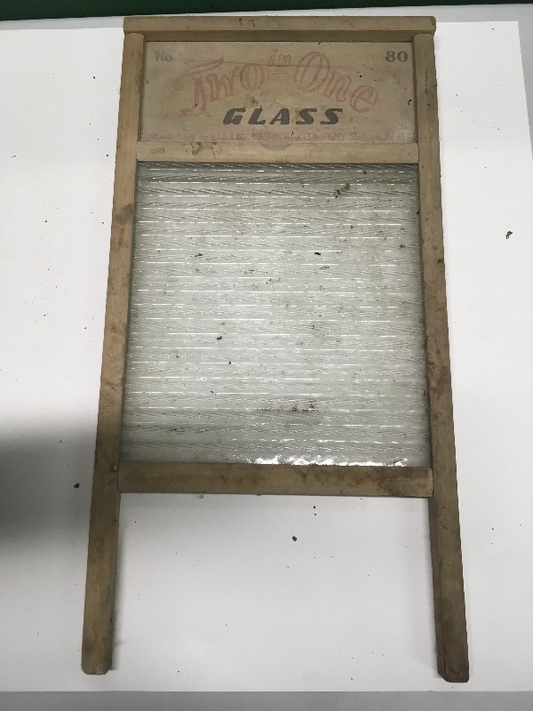Two in One Glass Washboard