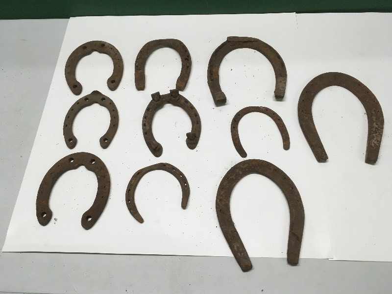 9 Vintage Horseshoes