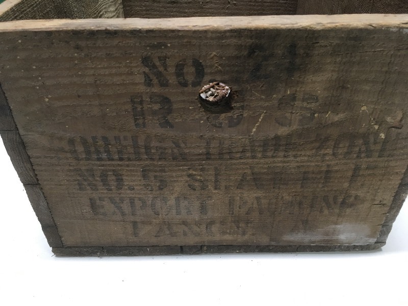 Wooden Box Occupied Japan Sea Tuna
