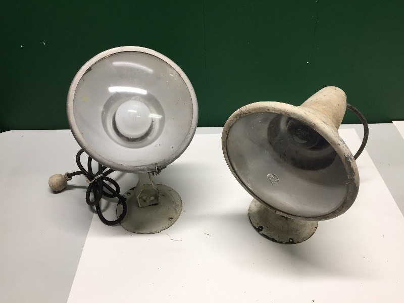 2 GE Spotlights - Domed Glass