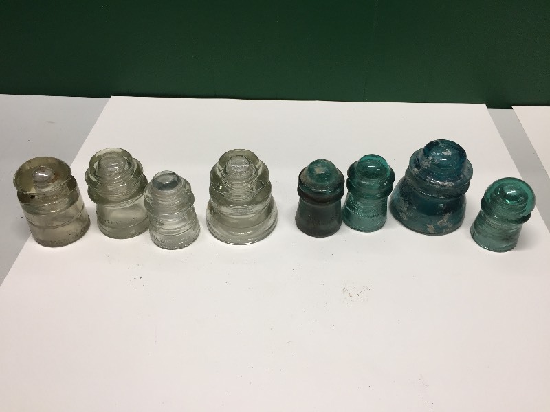 8 Glass Insulators