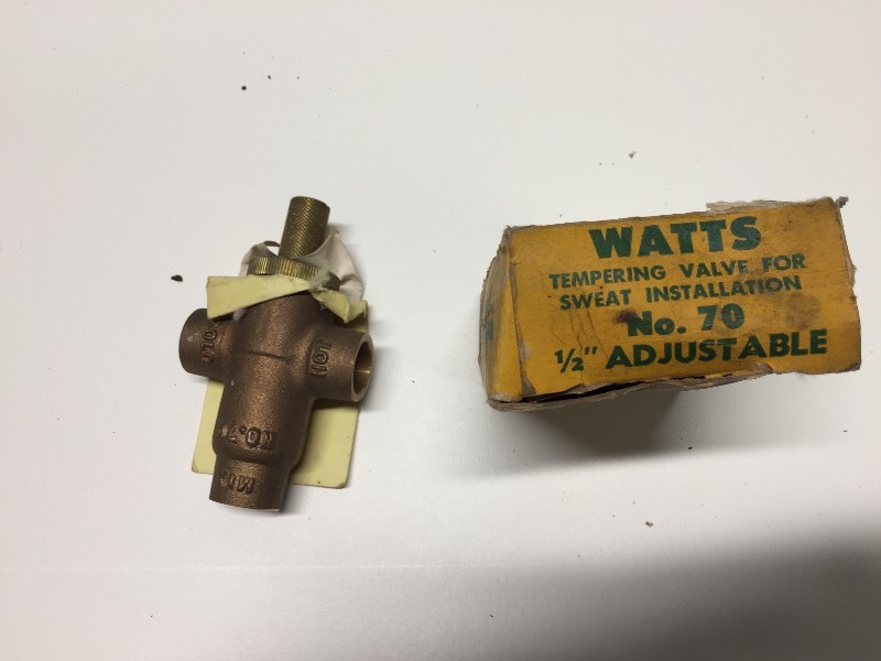 Tempering Valve for Sweat Installation