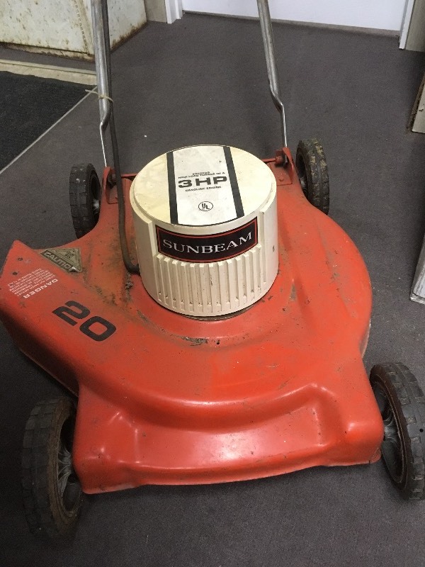Sunbeam Electric 3HP Lawnmower Farmstead Antiques, Vintage Items