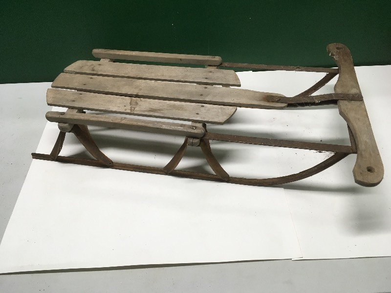 Sled - Vintage Wood & Metal