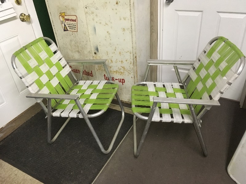 2 Outdoor Aluminum Chairs